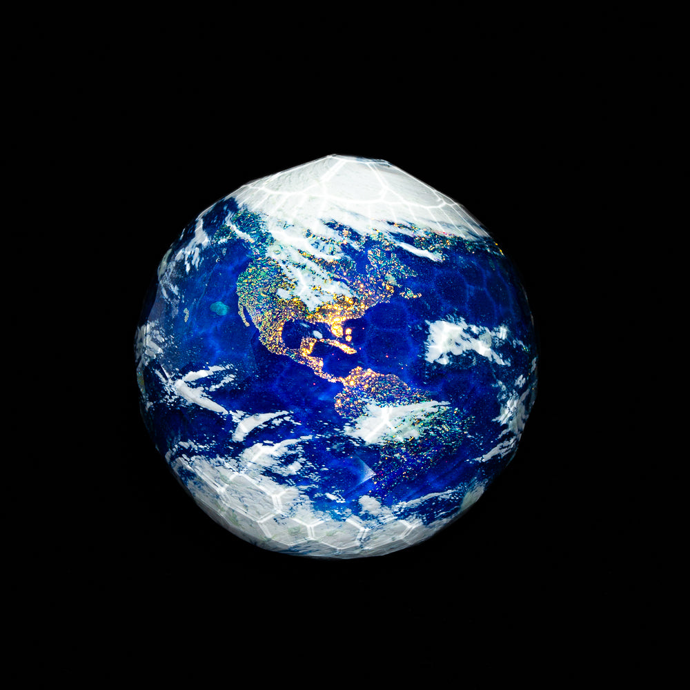 Geoffrey Beetem - Faceted New Earth Marble