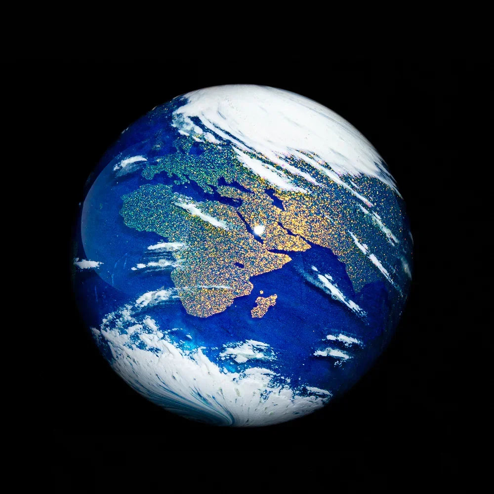 Geoffrey Beetem - Medium New Earth Marble  Stoked Progressive Smoke Shop &  Glass Gallery