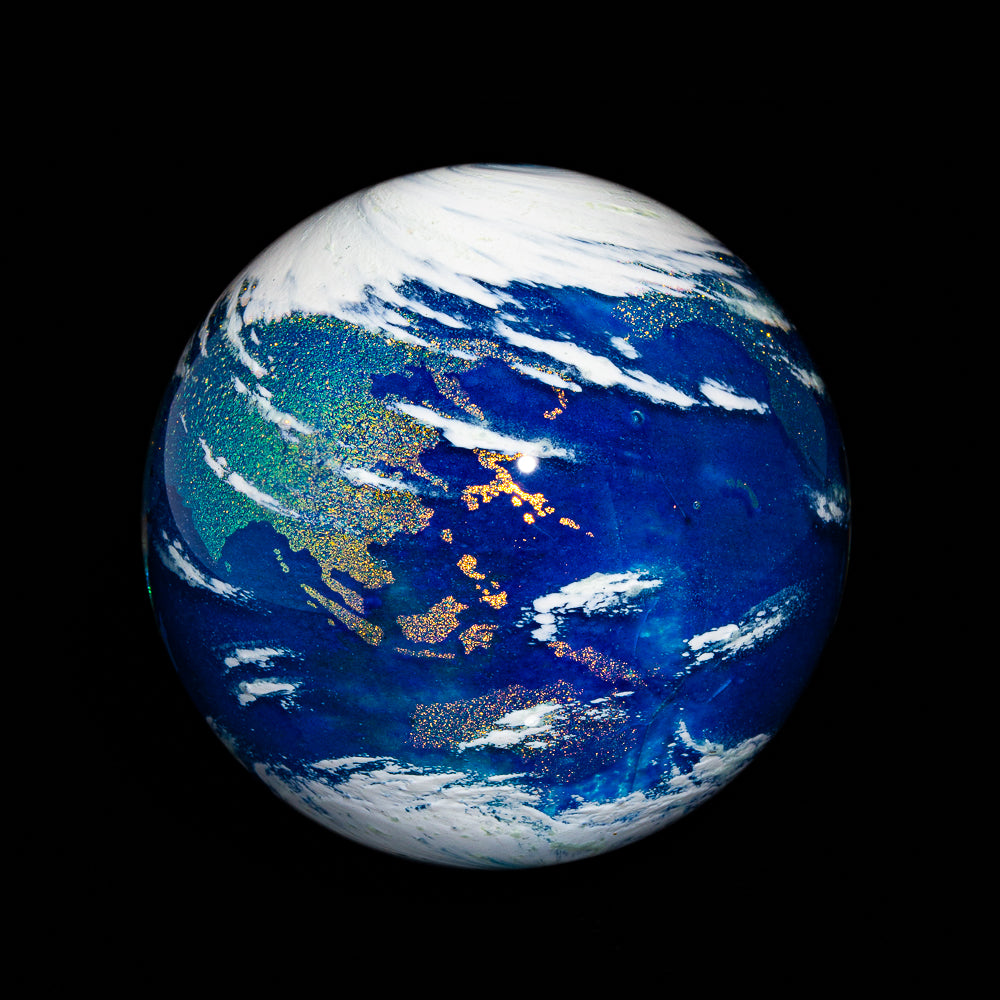 Ponder The Orb: Geoffery Beetem - Large New Earth Marble