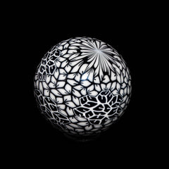 Ponder The Orb: Mike Raman - Black & White Marble