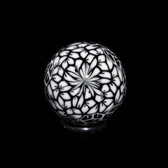 Ponder The Orb: Mike Raman - Black & White Top Marble