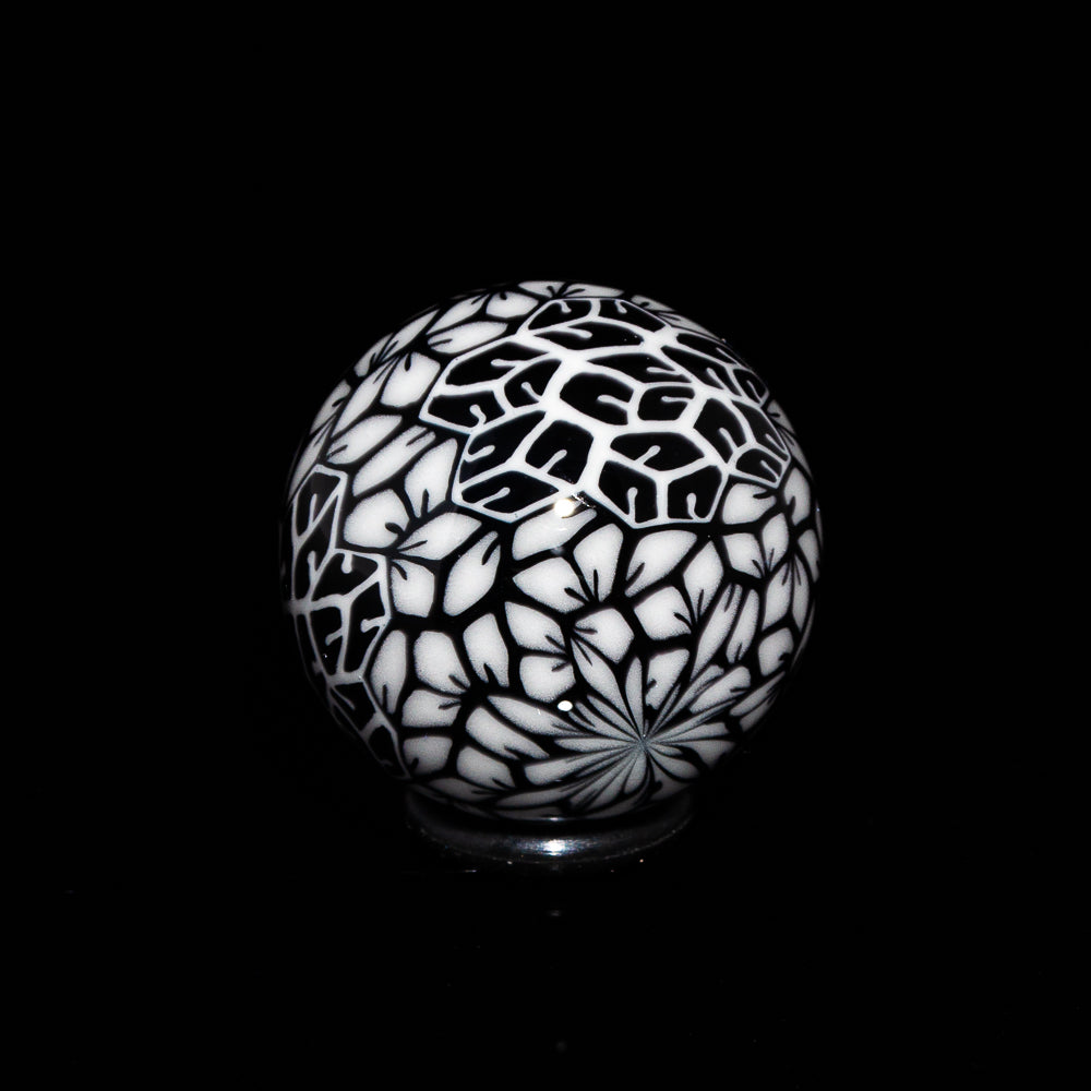 Ponder The Orb: Mike Raman - Black & White Top Marble