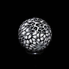 Ponder The Orb: Mike Raman - Black & White Top Marble