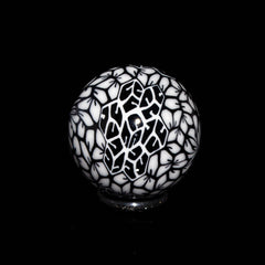 Ponder The Orb: Mike Raman - Black & White Top Marble