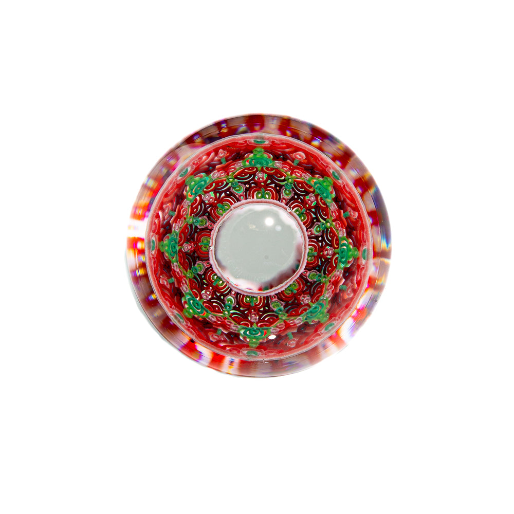 Ponder The Orb: Reed Glass - Aqua & Red Roller