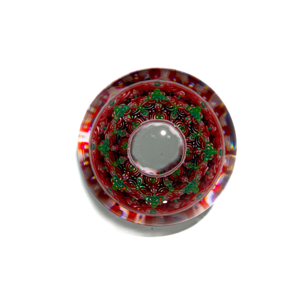 Ponder The Orb: Reed Glass - Aqua & Red Roller