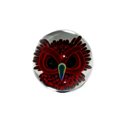 Ponder The Orb: Florin Glass - Cherry & Black Knight Owl Marble