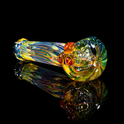 Sarah Marblesbee - Amber Dotted Four Hole Spoon