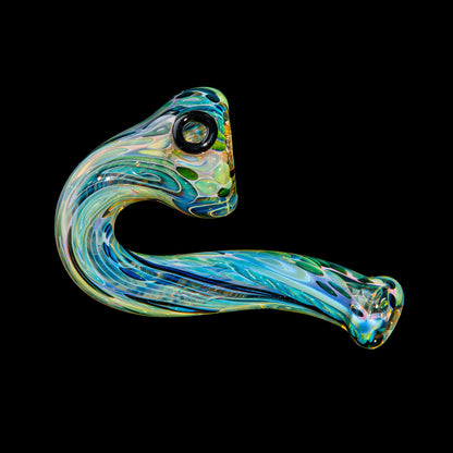 Sarah Marblesbee - Black Dotted Fumed Four Hole Sherlock