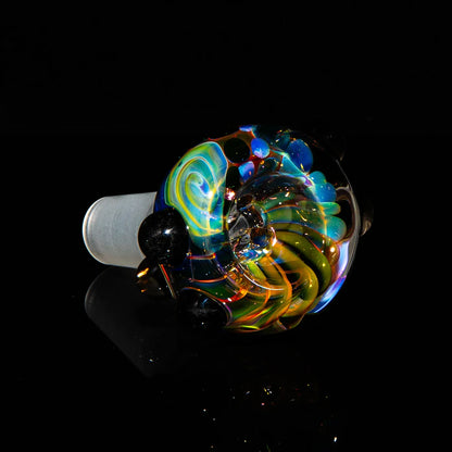 Sarah Marblesbee - Fumed Black Dot Four Hole 14MM Slide