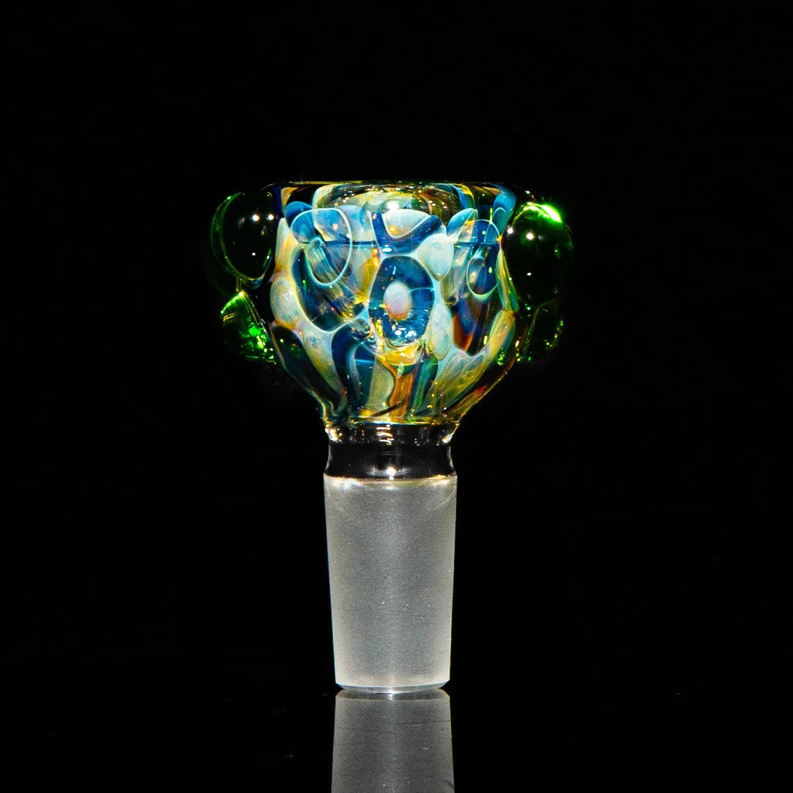Sarah Marblesbee - Fumed Green Dot Four Hole 14MM Slide