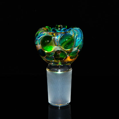Sarah Marblesbee - Fumed Green Dot Four Hole 18MM Slide