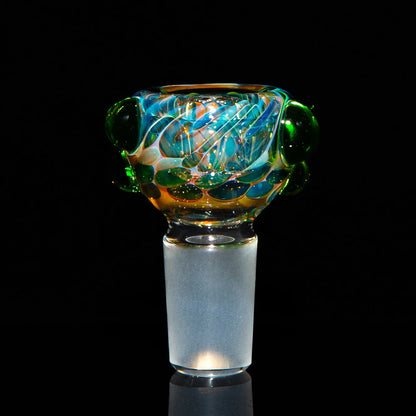Sarah Marblesbee - Fumed Green Dot Four Hole 18MM Slide