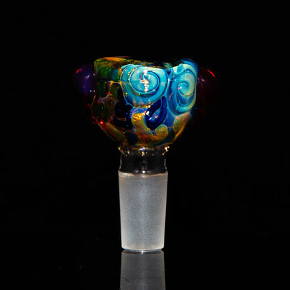 Sarah Marblesbee - Fumed Red Dot Four Hole 14MM Slide