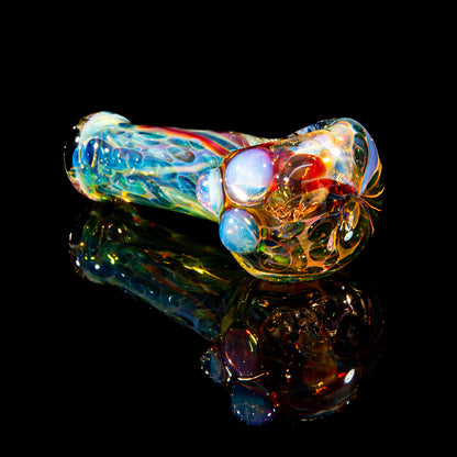 Sarah Marblesbee - Ghost Dotted Fumed Four Hole Mini Spoon