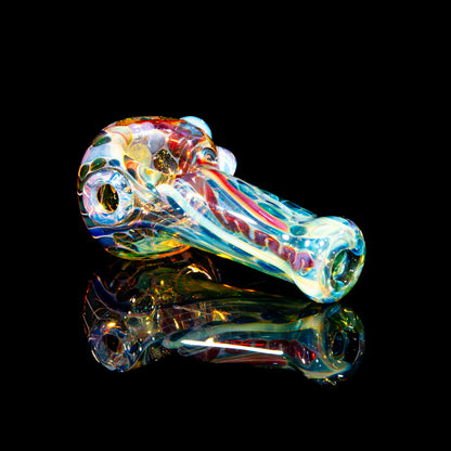 Sarah Marblesbee - Ghost Dotted Fumed Four Hole Mini Spoon