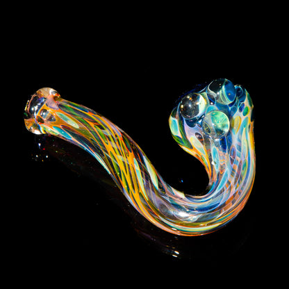 Sarah Marblesbee - Green Dotted Fumed Four Hole Sherlock