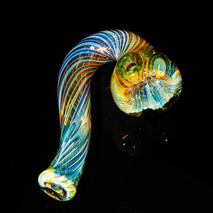 Sarah Marblesbee - Inside Out Fumed Green Dot Four Hole Sherlock