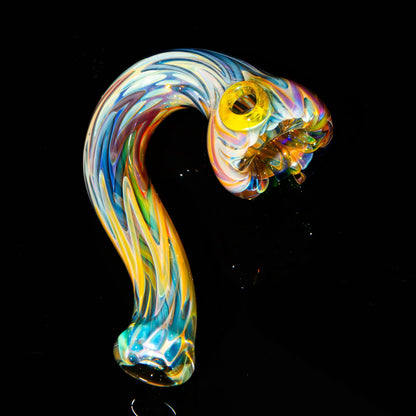 Sarah Marblesbee - Inside Out Fumed Multi Colored Dot Four Hole Sherlock