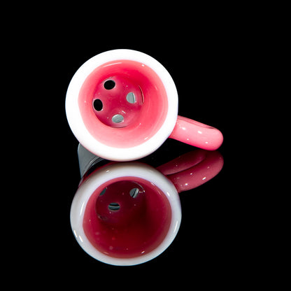 Sarah Marblesbee - Pink & Pastel Hearts Teacup Four Hole 18mm Slide