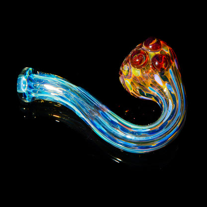 Sarah Marblesbee - Red Dotted Fumed Four Hole Sherlock