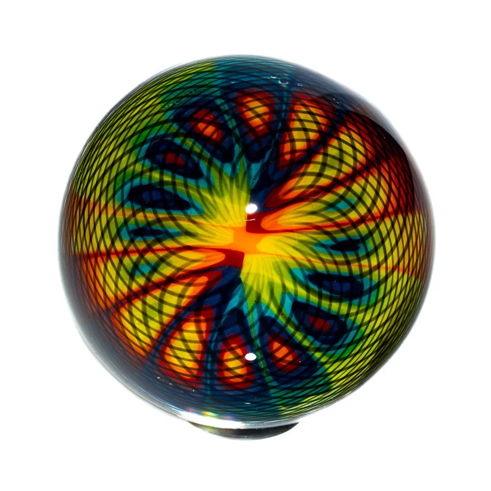 Scotty Mickle - Big Rainbow Slice & Black Retti 42MM Marble #10