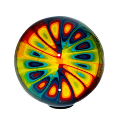 Scotty Mickle - Big Rainbow Slice & Black Retti 42MM Marble #10