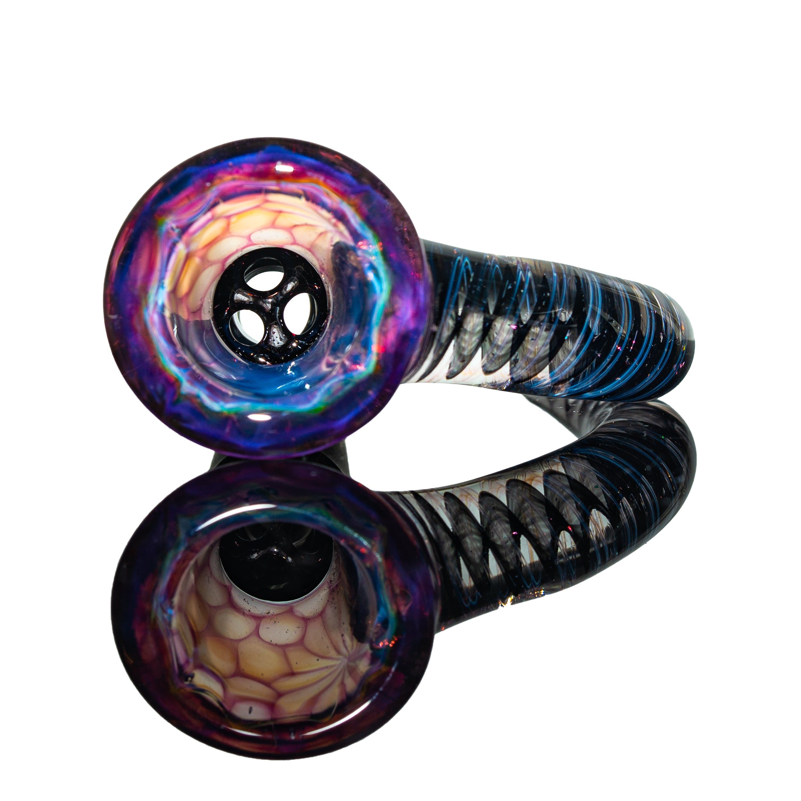 Simple Lemon Farmer - Black Dichro, Royal Jelly, Ghost & Ion Fully Worked 14mm Slide