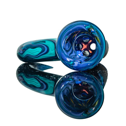 Simple Lemon Farmer - Blue & Purple Linework Fully Worked 18mm Slide