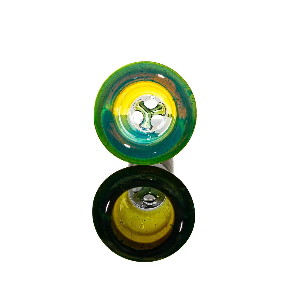 Simple Lemon Farmer - Green & Blue Slyme 14MM Martini Slide