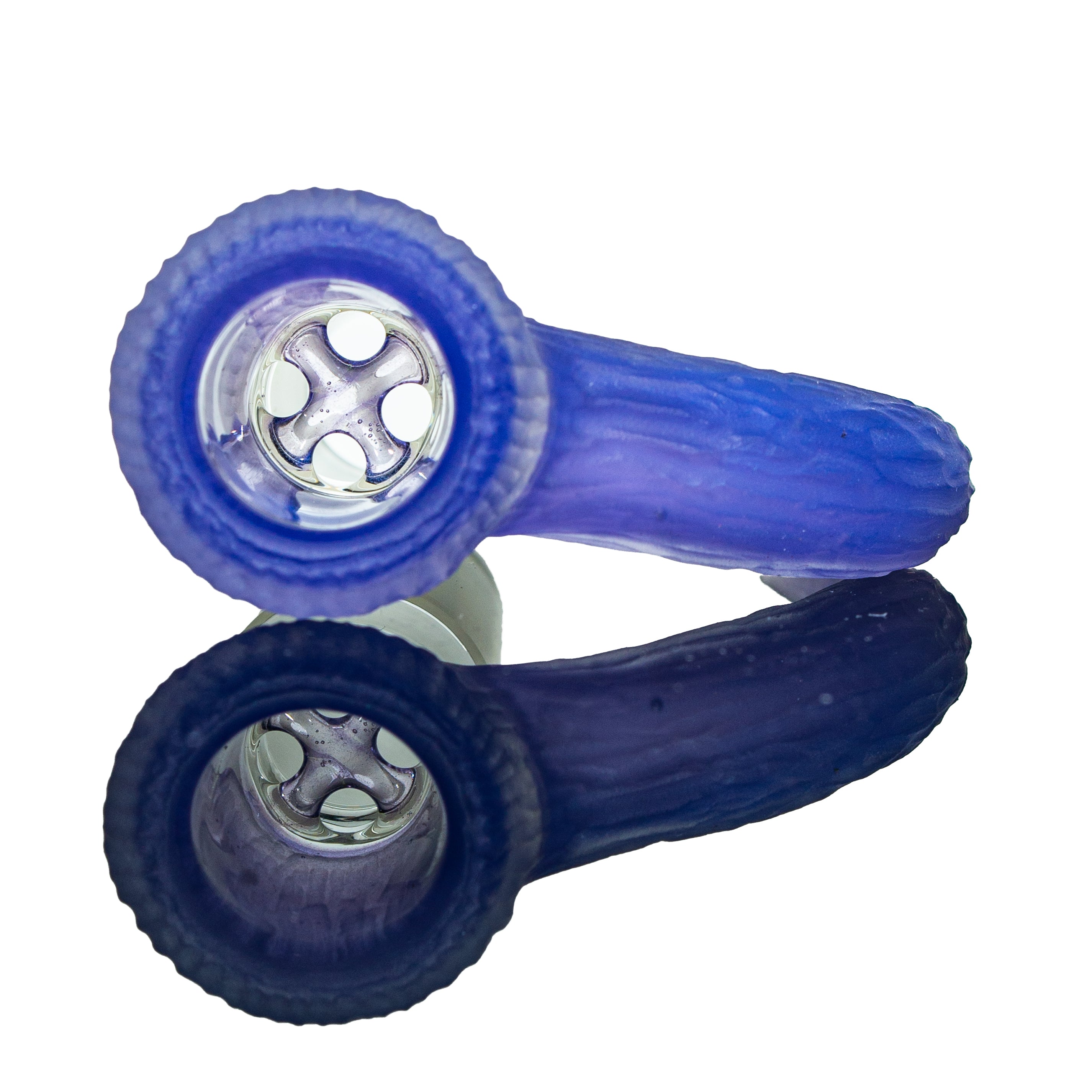 Simple Lemon Farmer x Gids Glass - Widberry & Icy White Satin 18mm Slide