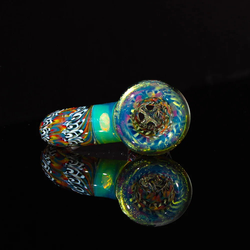 Simple Lemon Farmer x KNW Glass - Kuroda Tech Opal Fully Worked 18MM Slide