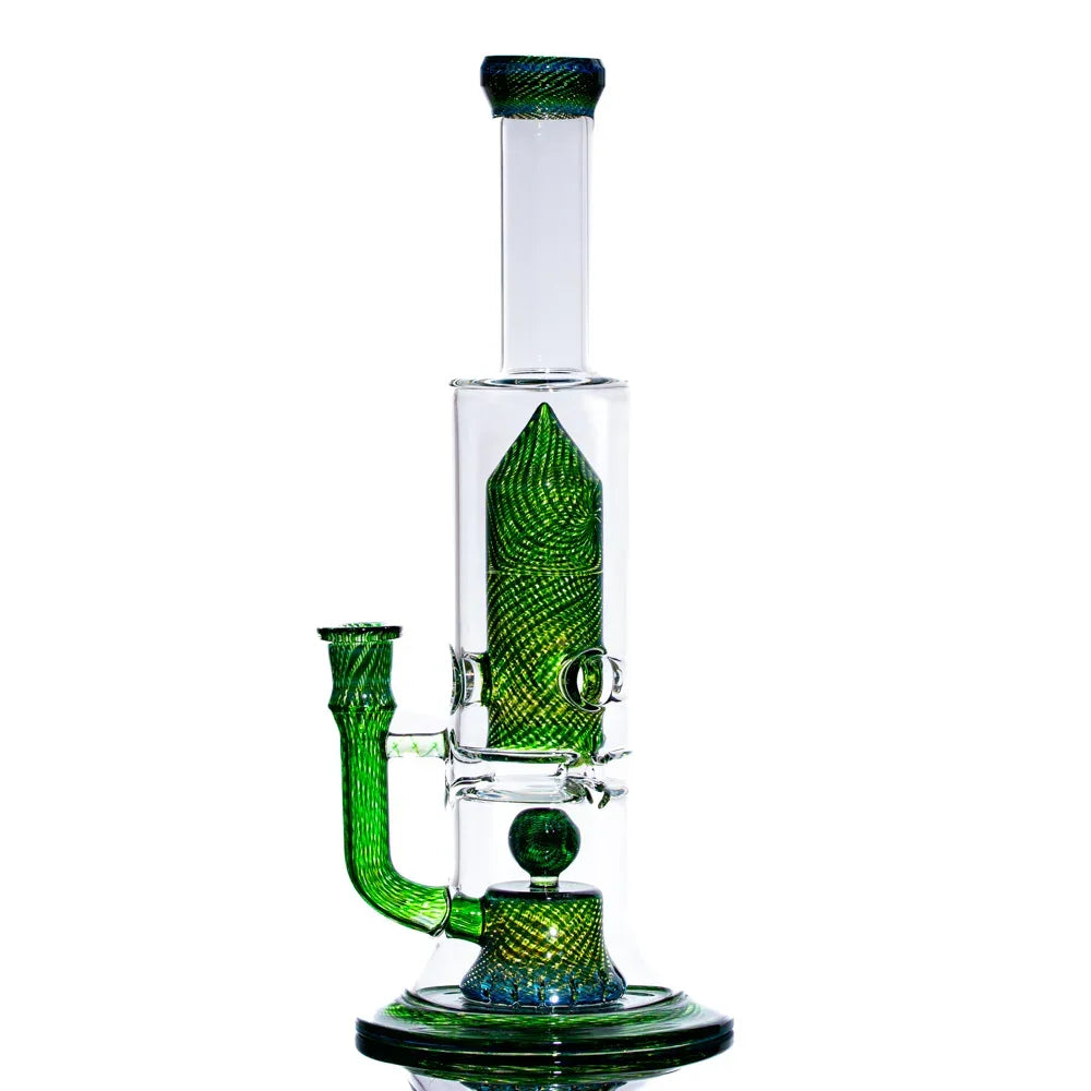 Simple Lemon Farmer x Shamby Glass - Green Money & Citrine Tower