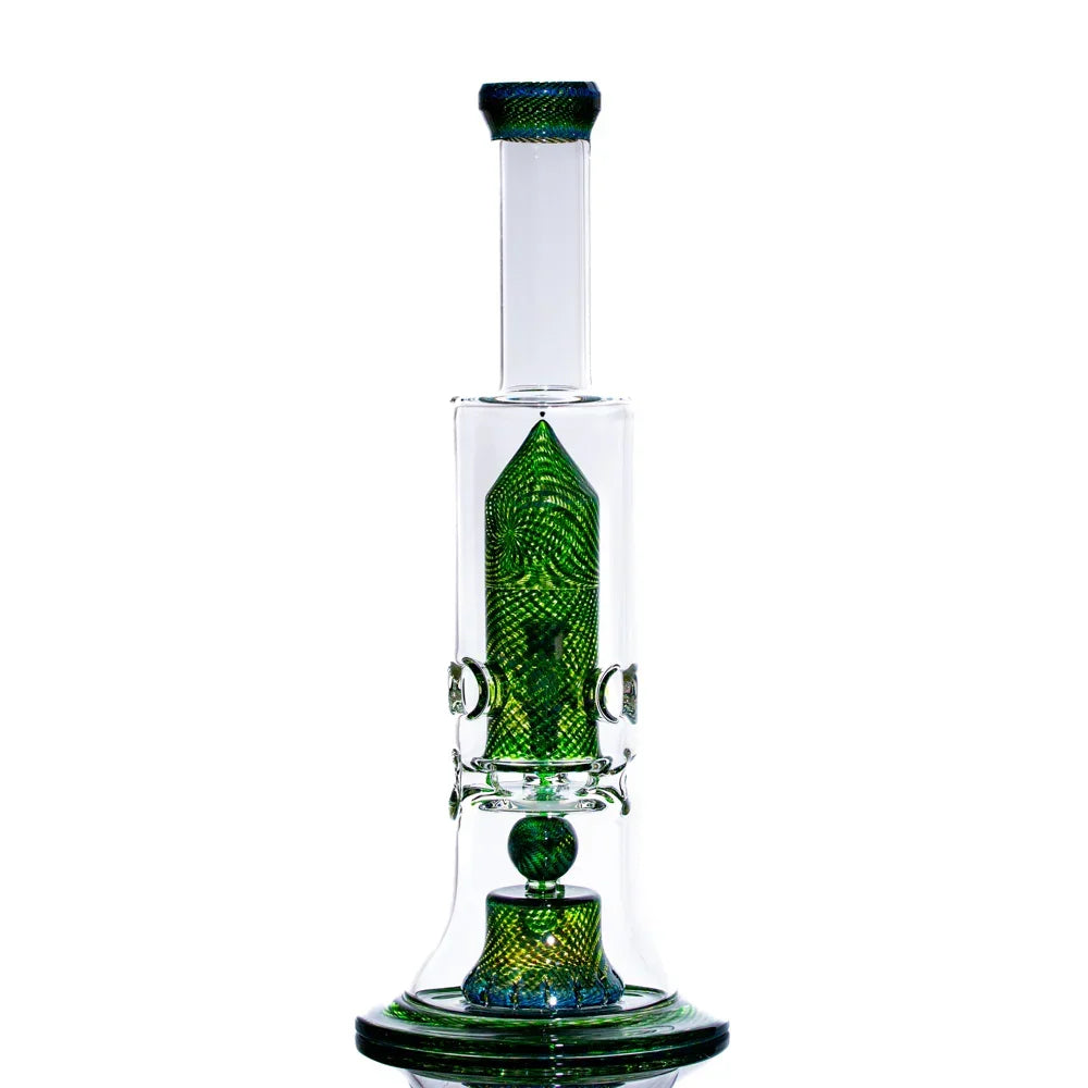 Simple Lemon Farmer x Shamby Glass - Green Money & Citrine Tower