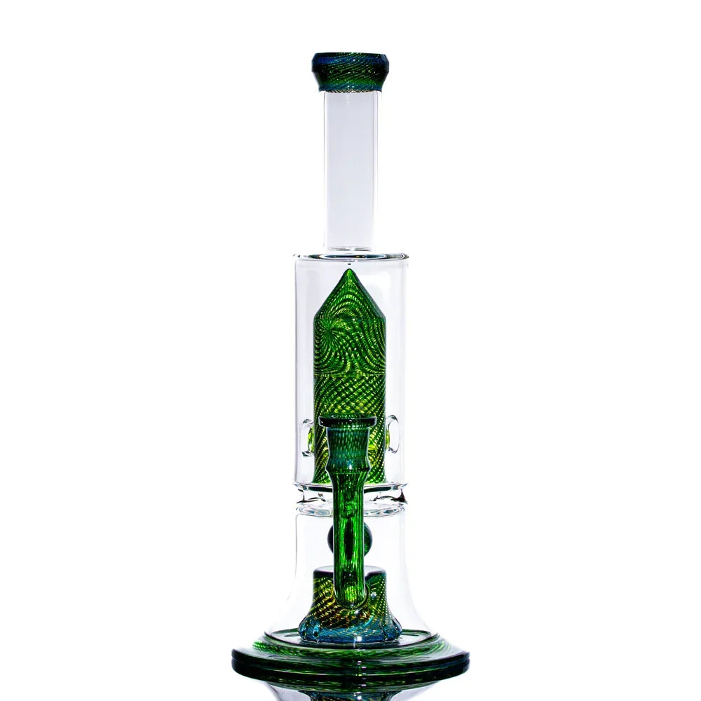 Simple Lemon Farmer x Shamby Glass - Green Money & Citrine Tower