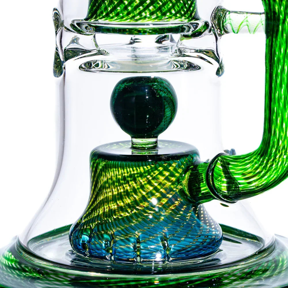 Simple Lemon Farmer x Shamby Glass - Green Money & Citrine Tower