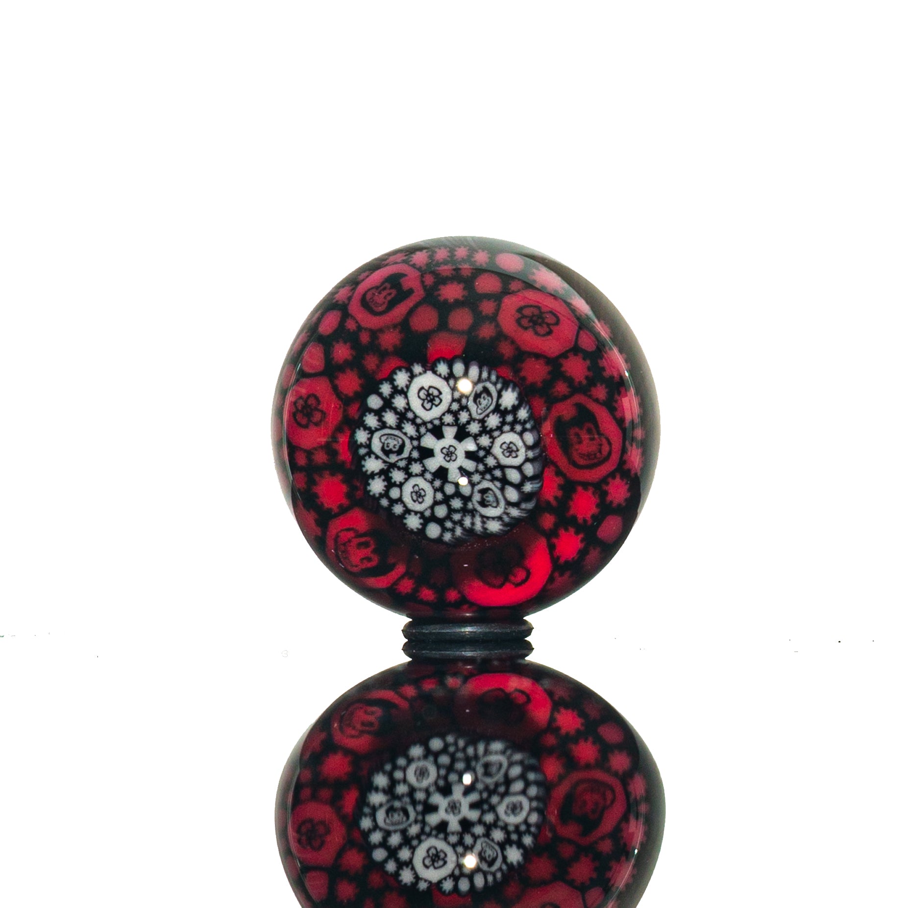 Henry Hollingsworth - Gold Ruby Double Chip 20mm Marble 3