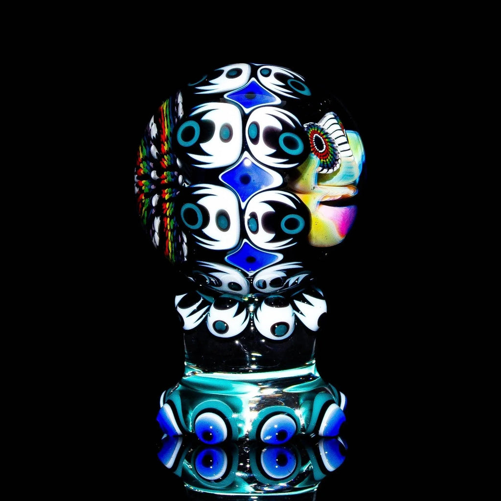 Steve H - Black & Blue Rainbow Face Marble