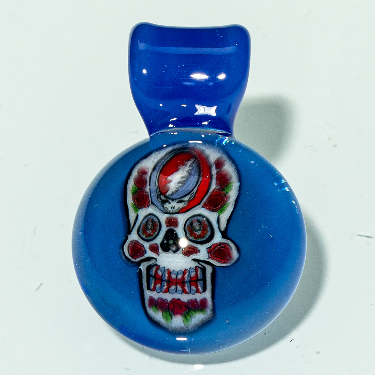 Strobel Glass - Blue Day Of The Dead Pendant