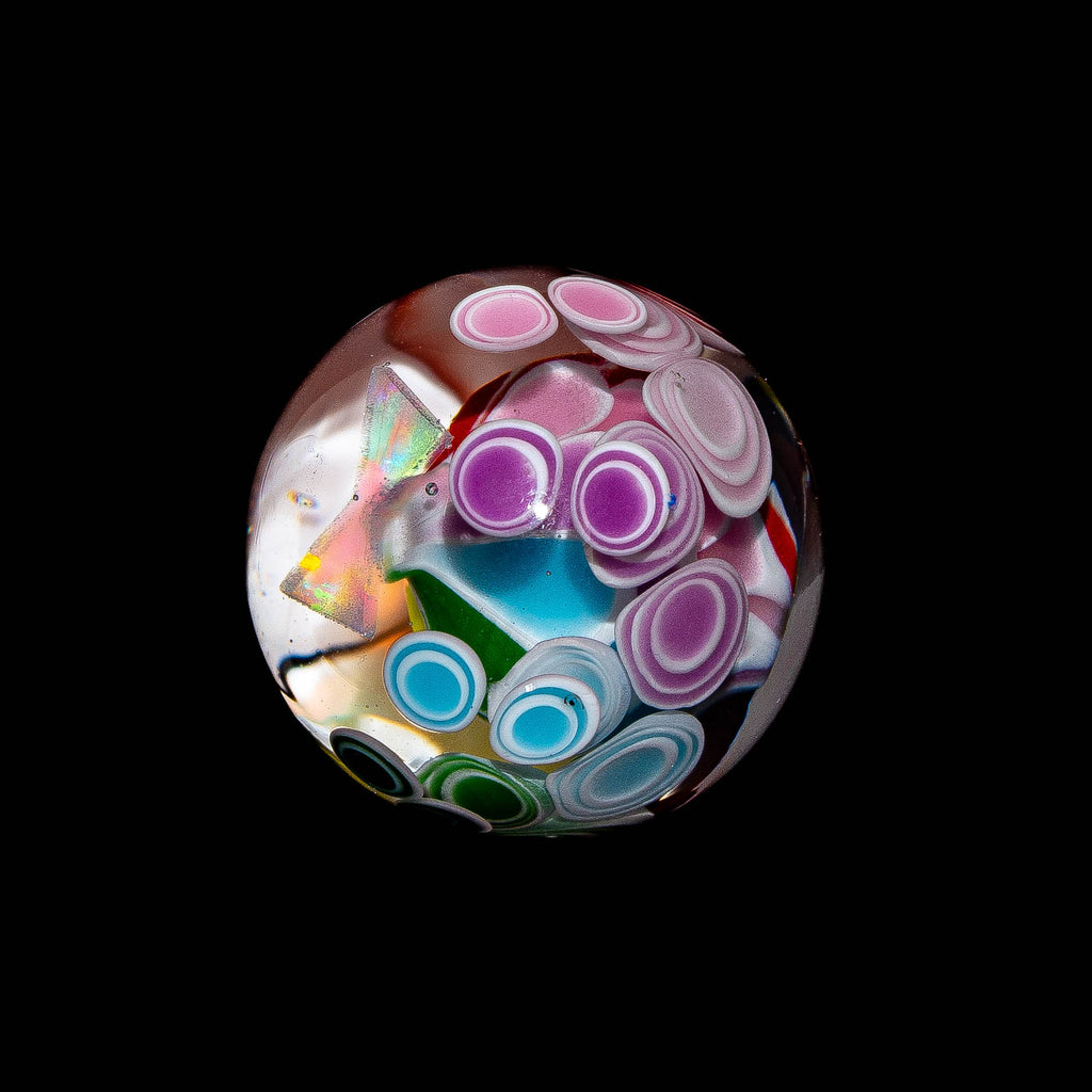 Timeless Glass - Triple Layer Rainbow Dotstack Marble