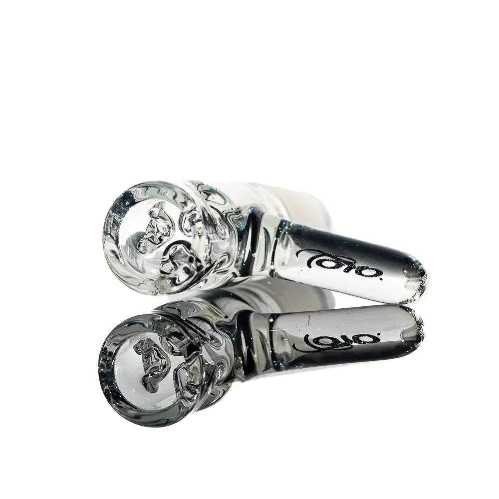 Toro Glass - Citron & Ghost w/ Rainbow Clouds Reversal 7/13 Flower Tube