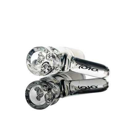 Toro Glass - Citron & Ghost w/ Rainbow Clouds Reversal 7/13 Flower Tube