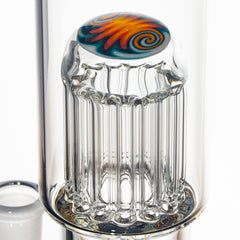 Toro Glass - Lava con peluca de fuego y hielo Wag 7/13 Brazo Tubo de flor de tamaño completo
