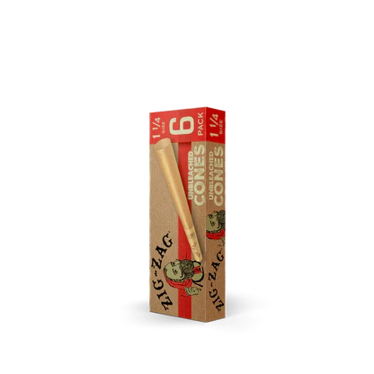 Zig Zag - 1 1/4" Unbleached Pre-Rolled Cones