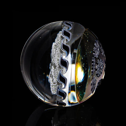 Akio - Black & White Amicello 41MM Marble