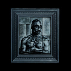 Whatever Is Clever - 2PAC Framed Frit Painting