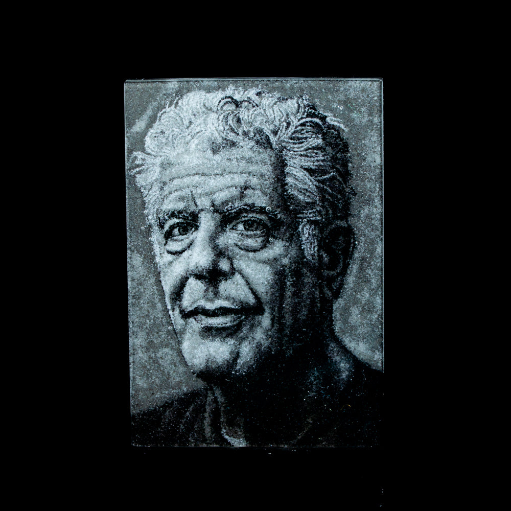 Whatever Is Clever - Anthony Bourdain Frit Paiting