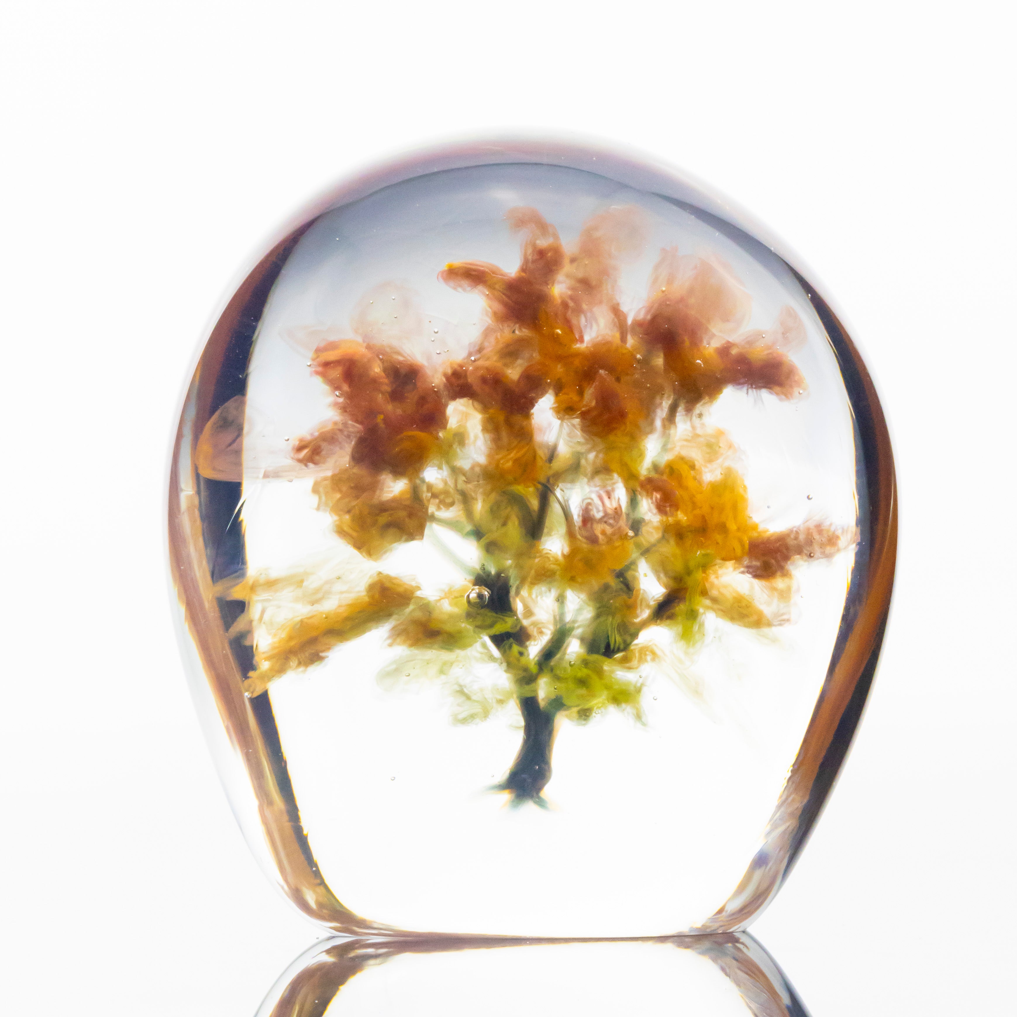 Woodlander Glass - Fall Tree Paperweight