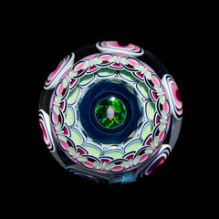 Aaron Poole - Triple Layer Pink & Green Dotstack Marble