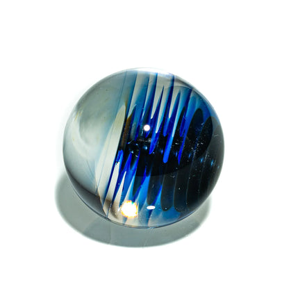 Austin Wilson Glass - Electrum & Cobalt Filigree 23MM Marble